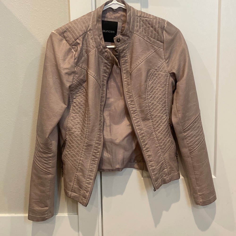 Faux leather jacket